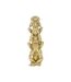 Statuette Déco Pyramide 3 Singes 30cm Or-1