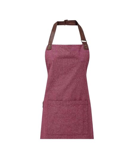 Adults unisex annex bib apron one size burgundy Premier