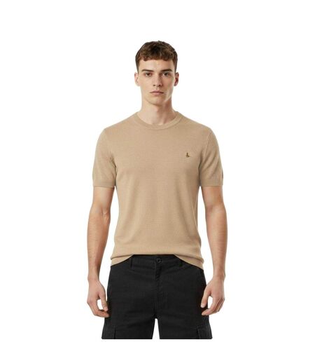 Mens Knitted T-shirt Khaki Jack Wills
