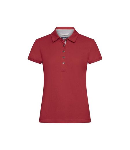 Womens/ladies Advantage Premium Polo Shirt Red Cutter & Buck