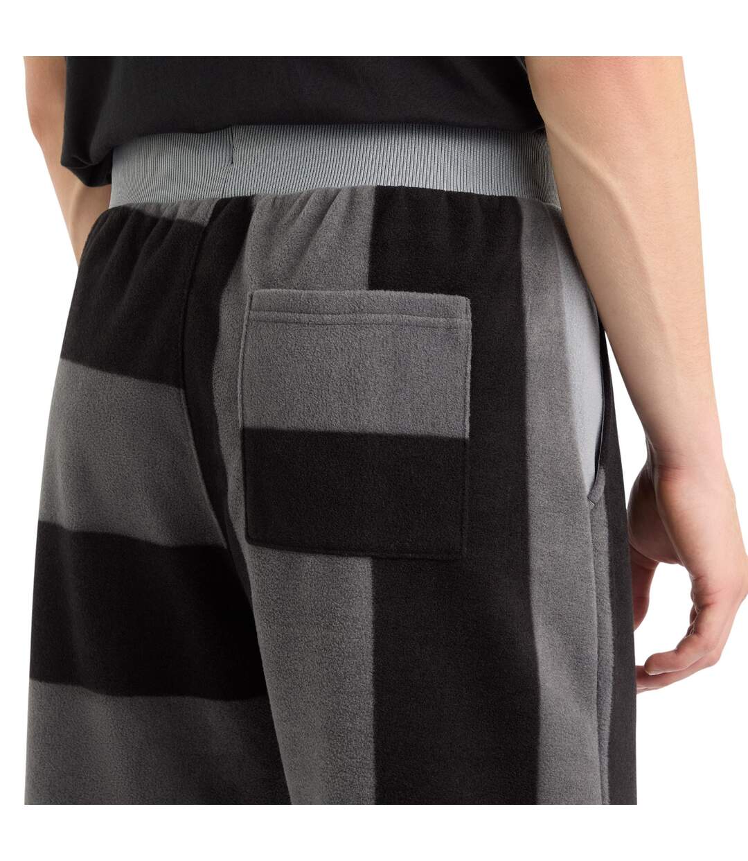 Mens multi stripe panelled shorts monument Umbro-4