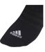 Lot De 3  Socquettes Discrètes Motif/style Logo Adulte Noir Blanc Adidas-2