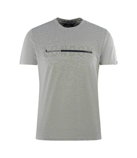 T-shirt Motif Fendu London Homme Gris Aquascutum