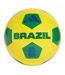 Ballon De Foot Motif/style Brésil Taille 4 Jaune Bleu Vert Adidas-1