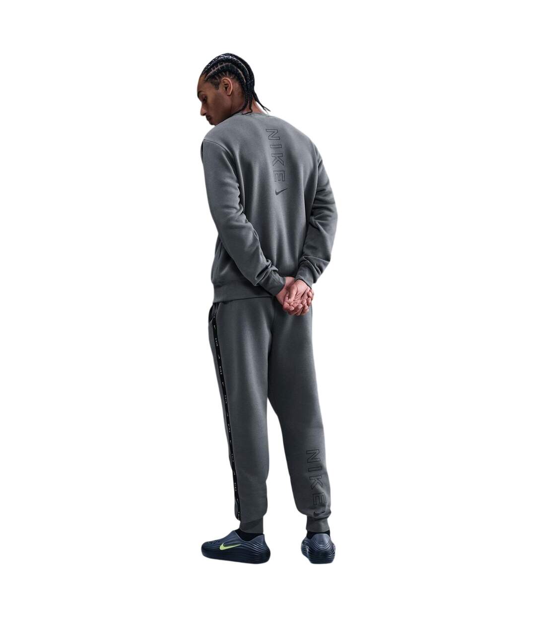 Pantalon De Jogging Tech Homme Gris Fer Noir Chiné Nike-3