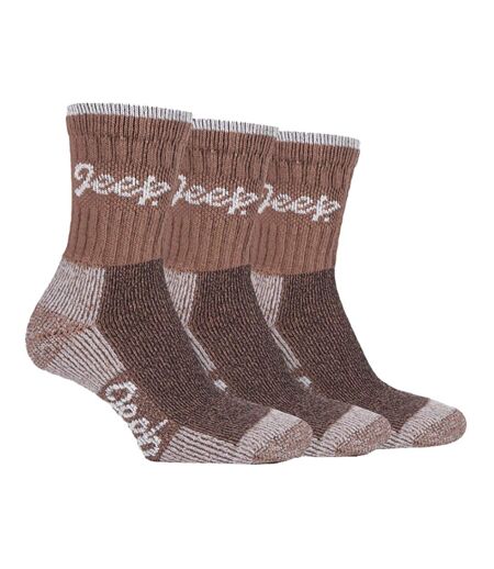 JEEP - 6 Paires Chaussettes Femme Coton Randonnée Respirantes Rembourrées