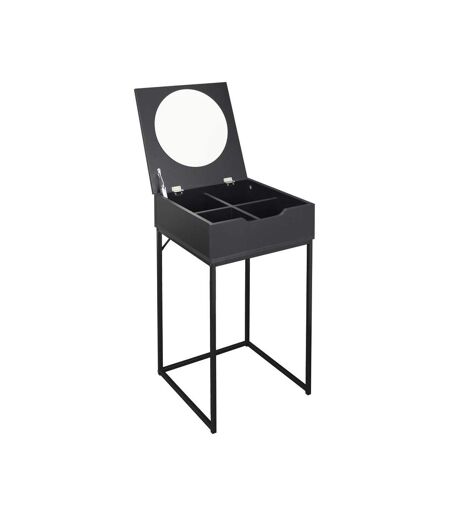 Coiffeuse compacte en bois Abott Noir