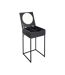 Coiffeuse compacte en bois Abott Noir-1