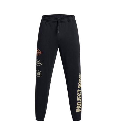 Mens Project Rock Graphic Print Joggers Black Under Armour