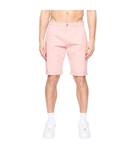Mens sinwood chino shorts soft pink Crosshatch