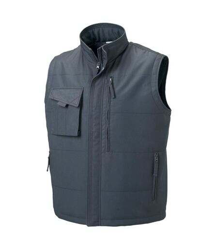 Gilet Sans Manches De Travail Homme Gris Russell