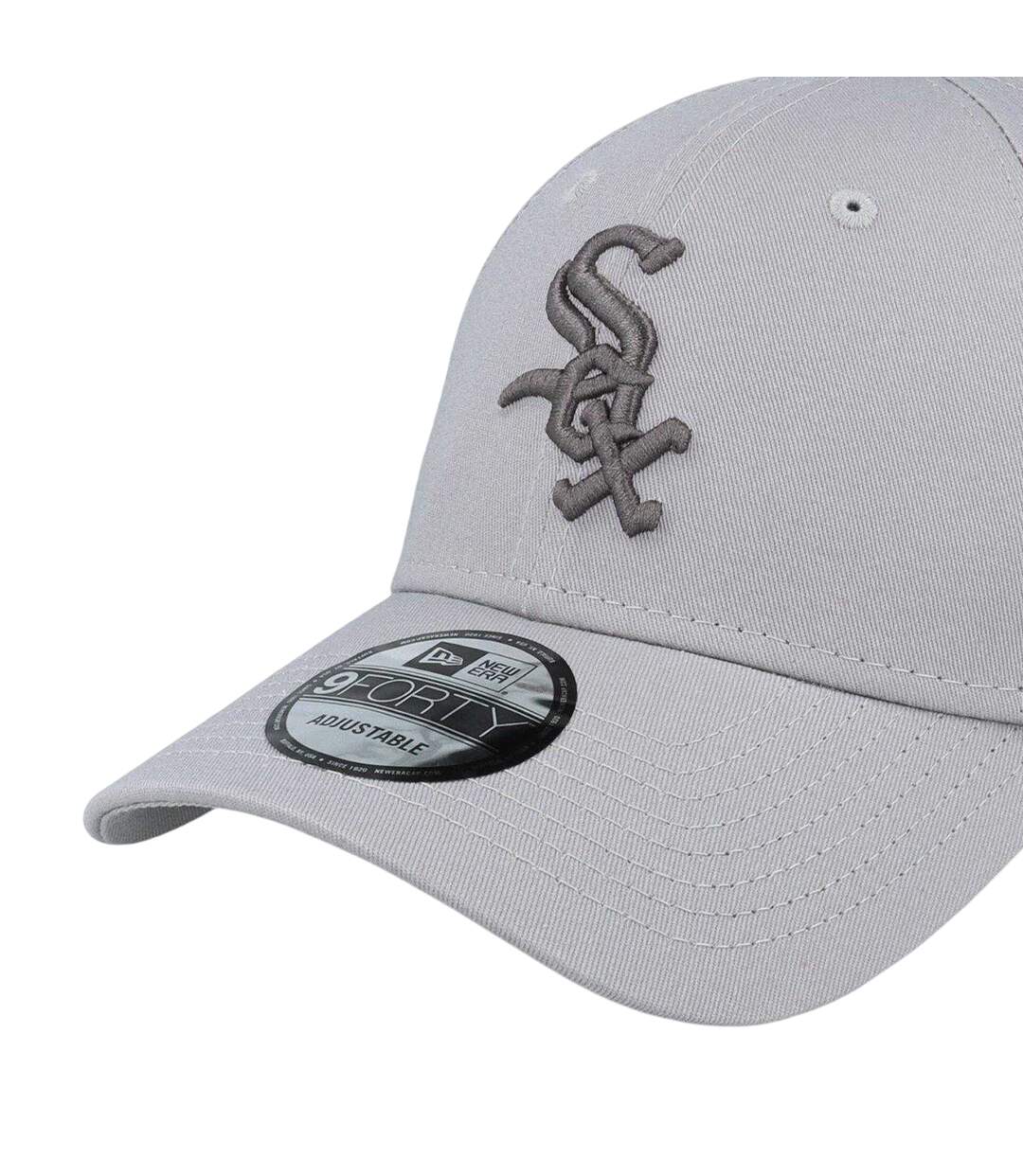 Unisex Adult Chicago White Sox Baseball Cap Grey White New Era-3