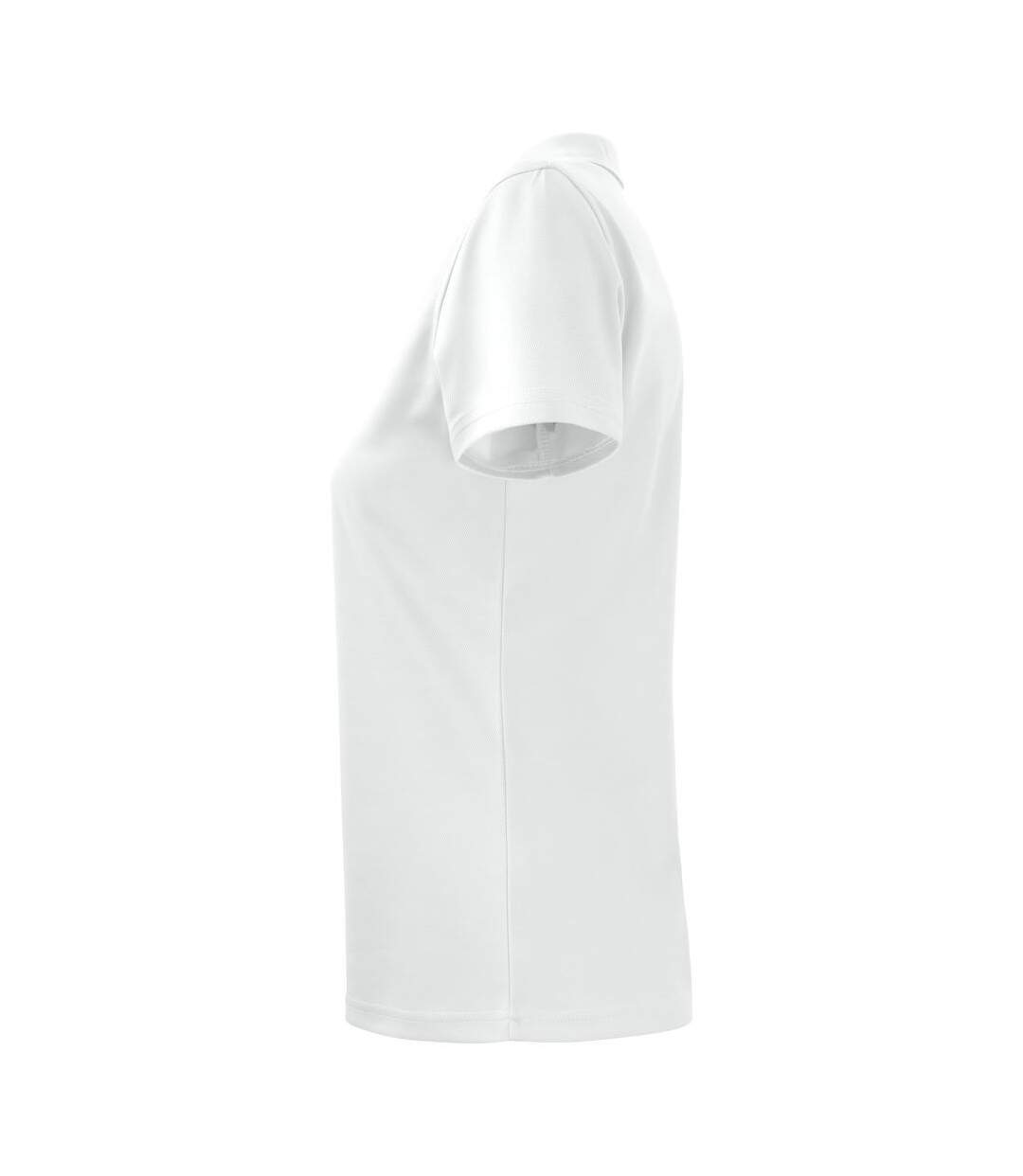 Womens/ladies pique polo shirt white Projob-2