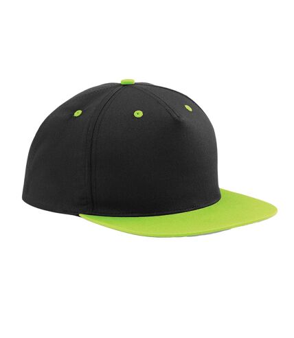 Casquette ajustable adulte noir / vert citron Beechfield