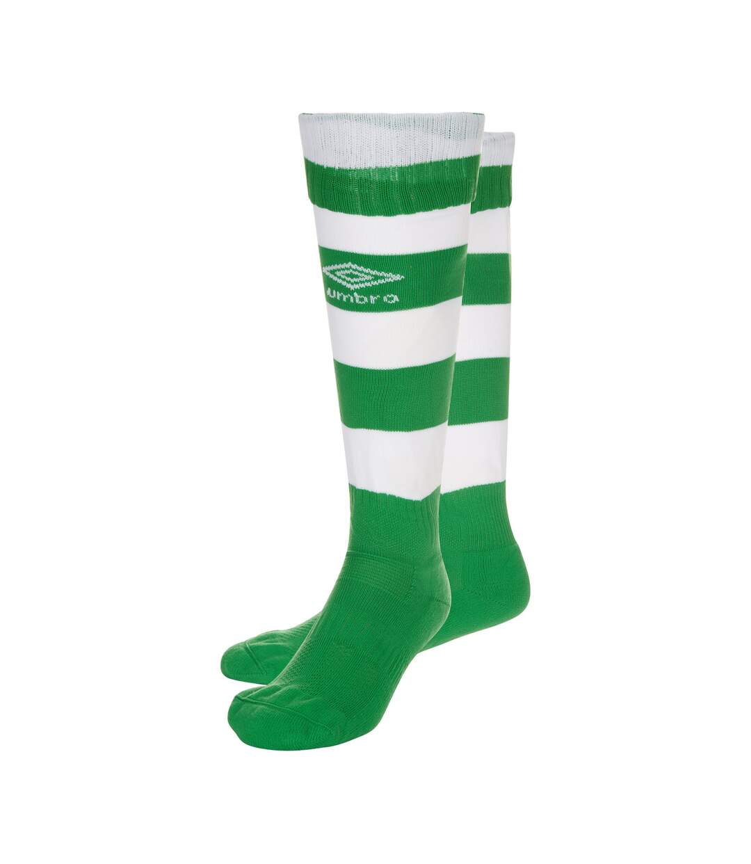 Mens hooped sock leg emerald/white Umbro-1