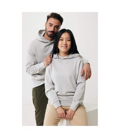 Unisex adult yengo recycled cotton side pocket hoodie cream yellow Iqoniq