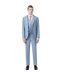 Mens Slim Waistcoat Light Blue Twisted Tailor-1