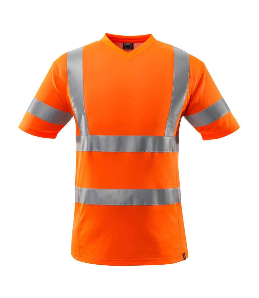T-shirt Safe Classic Homme Orange Fluo Mascot-1