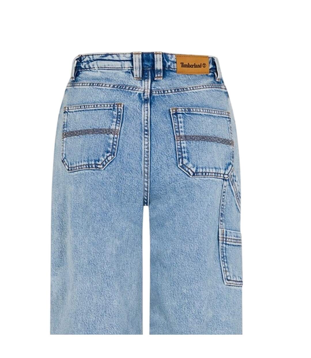 Jean Motif/style Charpentier Utility Femme Bleu Pâle Timberland-4