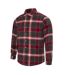 Mens Checkered Shirt Black Red Firetrap-3