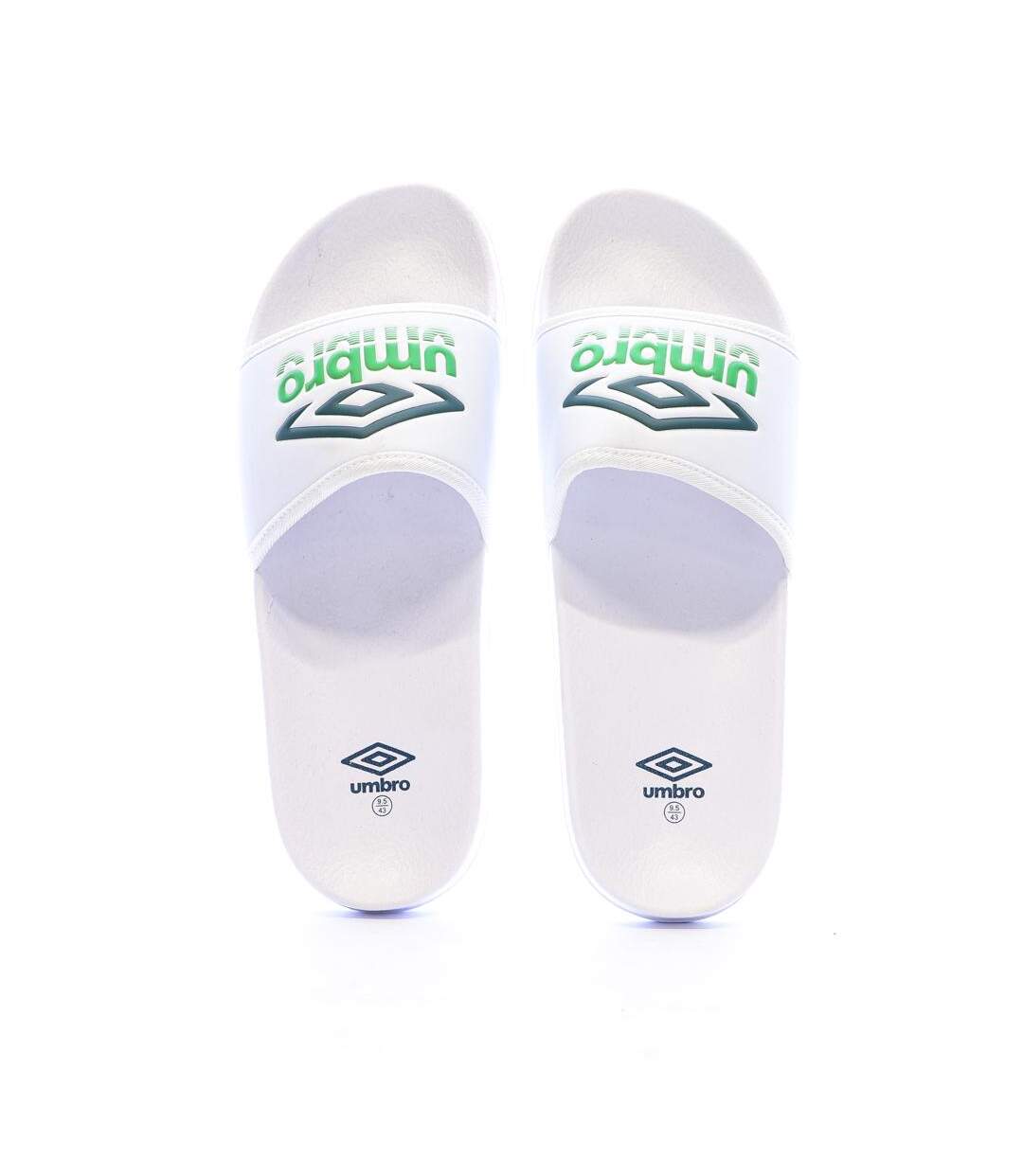 Claquettes blanches homme umbro um tilio-2