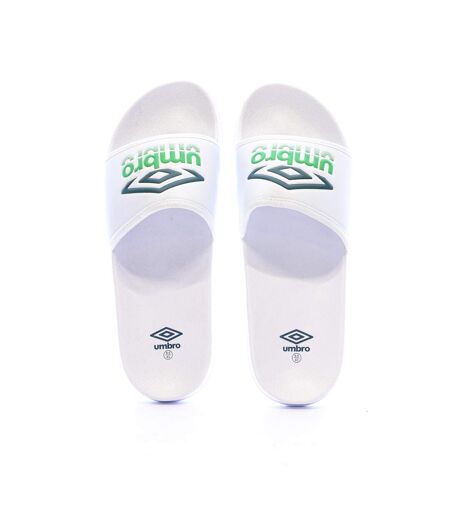 Claquettes blanches homme umbro um tilio