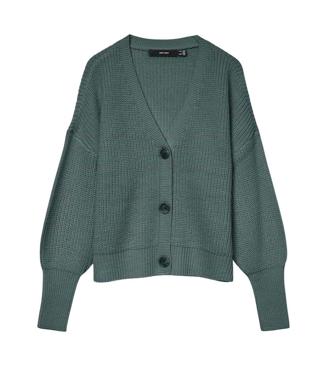 Cardigan Femme Vert De Gris Vero Moda-2