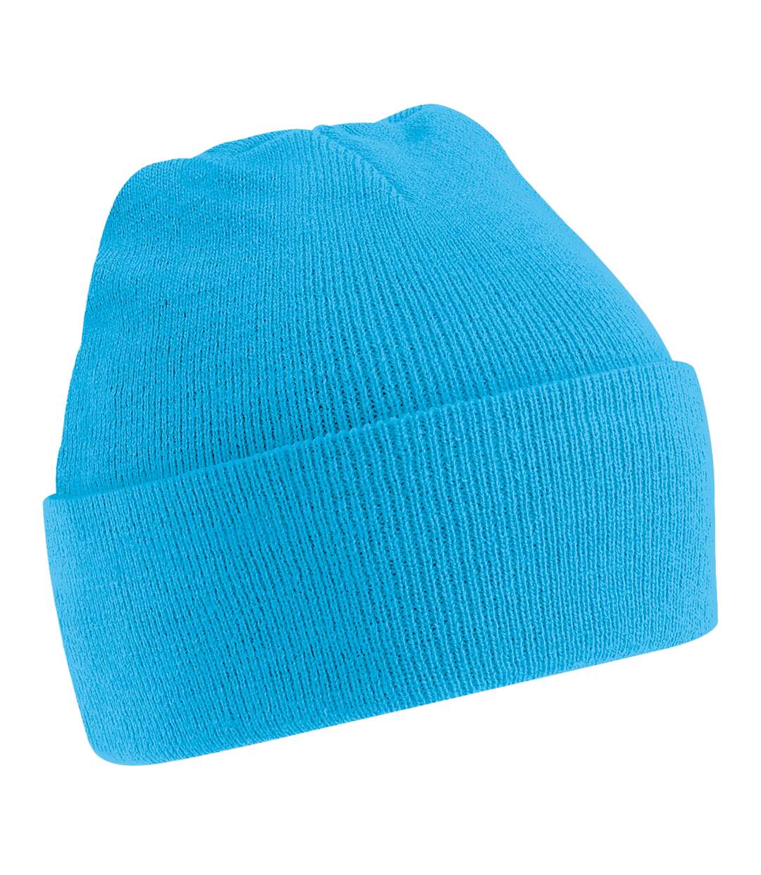 Bonnet tricoté unisexe bleu clair Beechfield-1