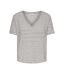 T-Shirt beige/marine femme jdy korna-1
