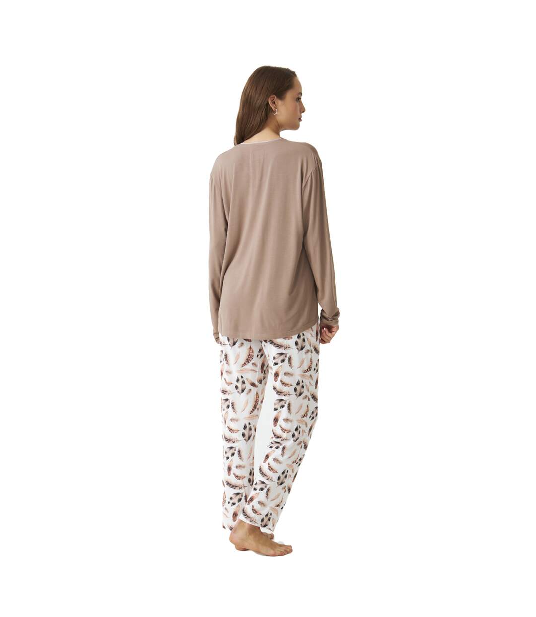 JJB2 Women's Fine Modal Long Sleeve Pajamas-3