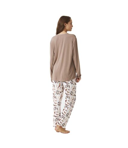 JJB2 Women's Fine Modal Long Sleeve Pajamas