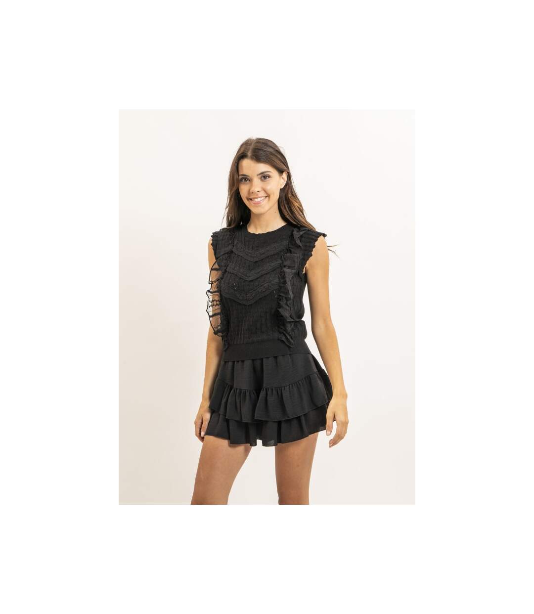 Top sans manches dentelle FEVIA - Dona X Lisa-1