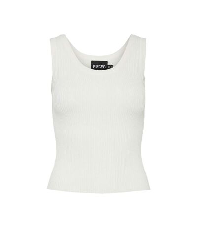 Débardeur Ecru Femme Pieces Prista - L