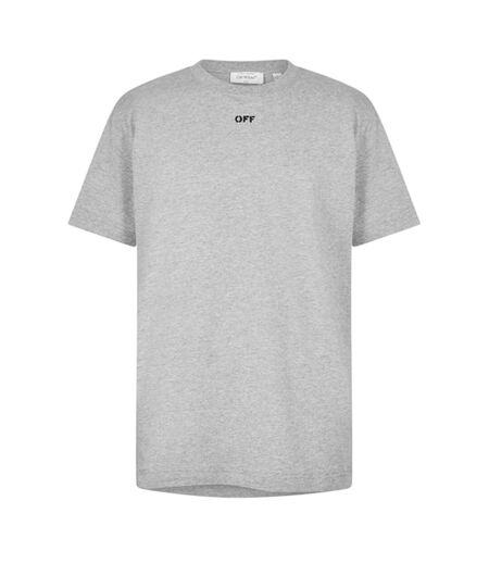 T-shirt Manches Courtes Motif/style Logo Off Homme Gris Clair Off White