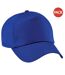 Lot de 2  casquettes de baseball adulte bleu roi Beechfield