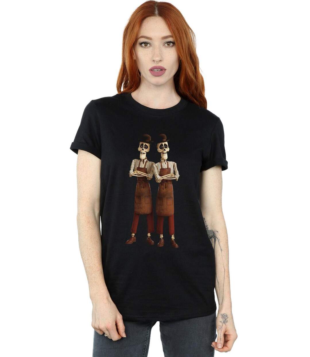 Disney - T-shirt COCO OSCAR AND FELIPE TWIN BROTHERS - Femme (Noir) - UTBI16582-2