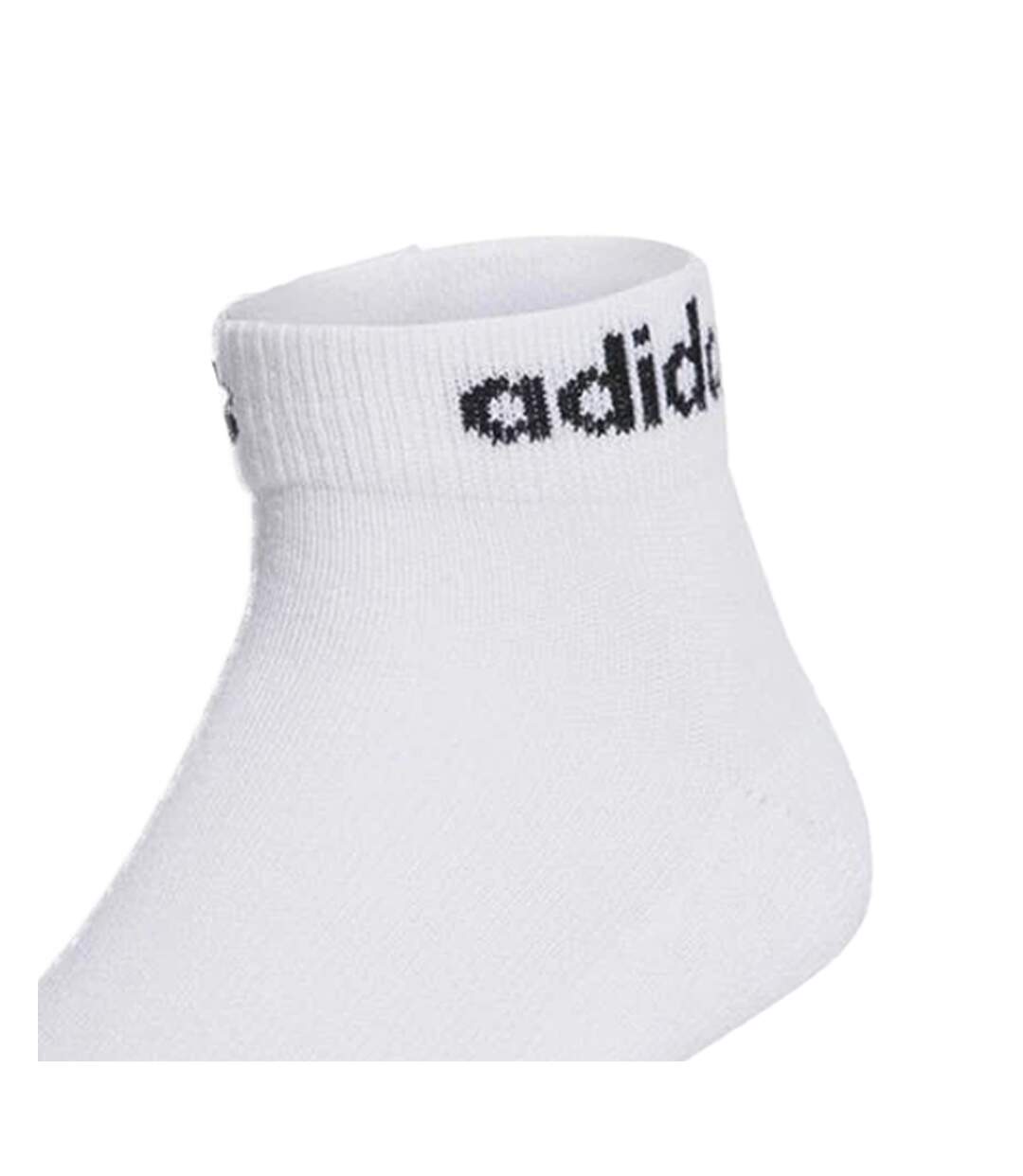 Lot De 3  Socquettes Motif/style Linéaire Homme Blanc Adidas-3