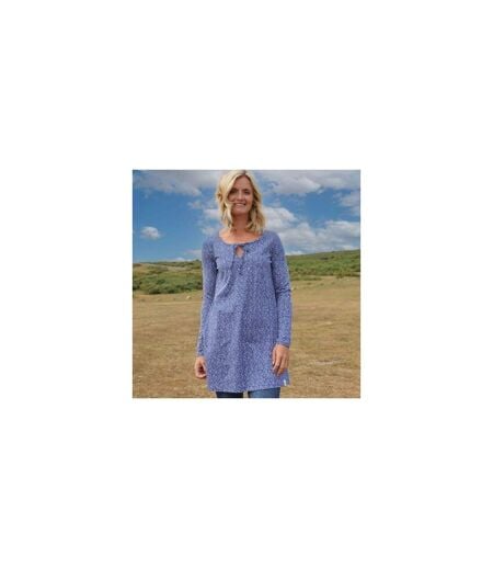 Tunique Motif/style Bleu / Blanc Femme Lilas Foncé Lazy Jacks