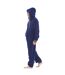 Mens Hooded Fleece Contrast Trim Jumpsuit Navy Keanu-4