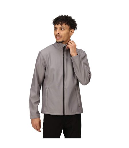 Regatta Mens Ablaze Printable Softshell Jacket (Rock Grey/Black) - UTRG3560