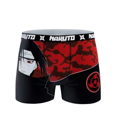 NARUTO Boxer Homme Microfibre ASS2 Noir Rouge