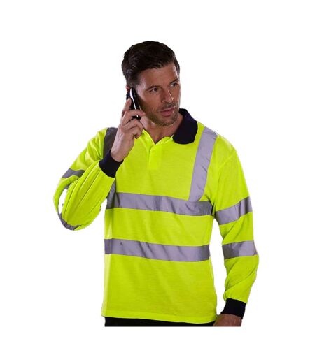 Polo Haute Visibilité Homme Jaune Fluo Yoko