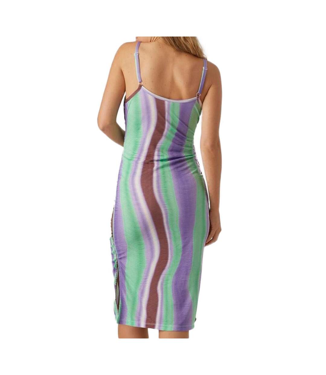 Robe de maternité vert/violet femme mamalicious 20019168-2