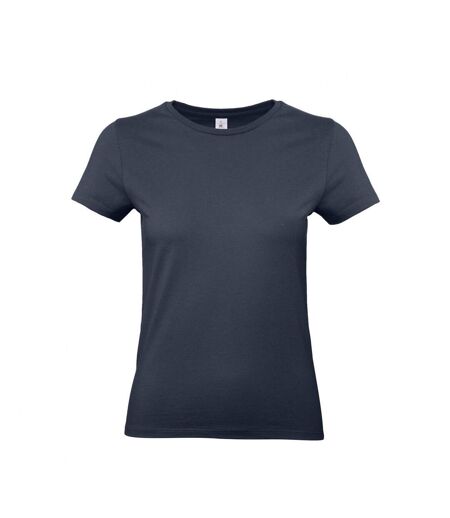 B&c Womens/ladies #e190 Tee-shirt Bleu Marine Foncé B And C
