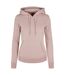 Sweat À Capuche Femme Rose Pâle Build Your Brand-1