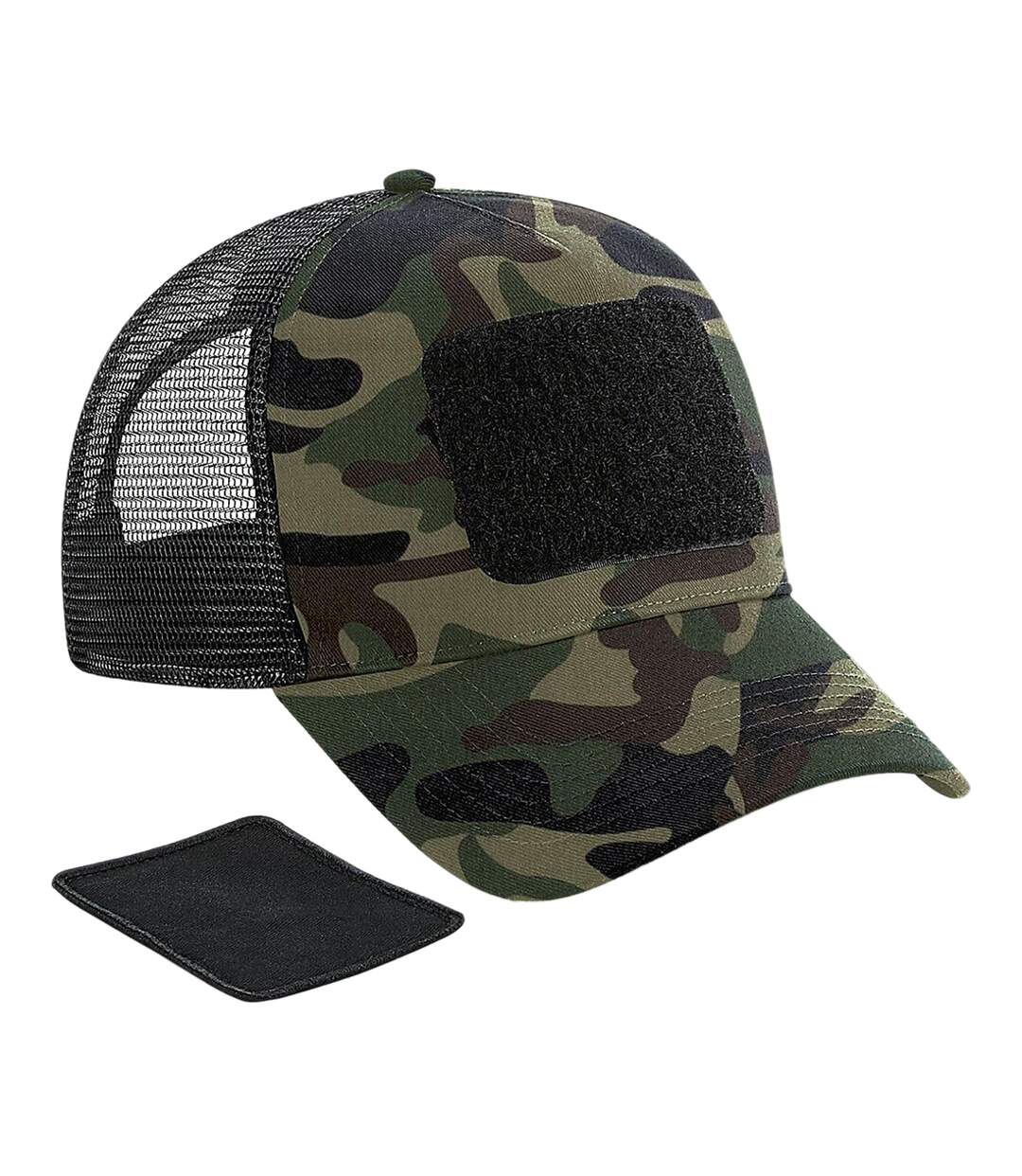 Casquette vert kaki/noir/marron Beechfield