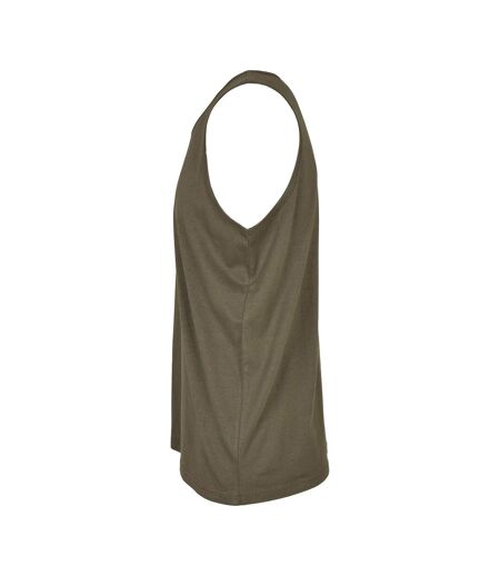 Mens Basic Tank Top Olive Build Your Brand