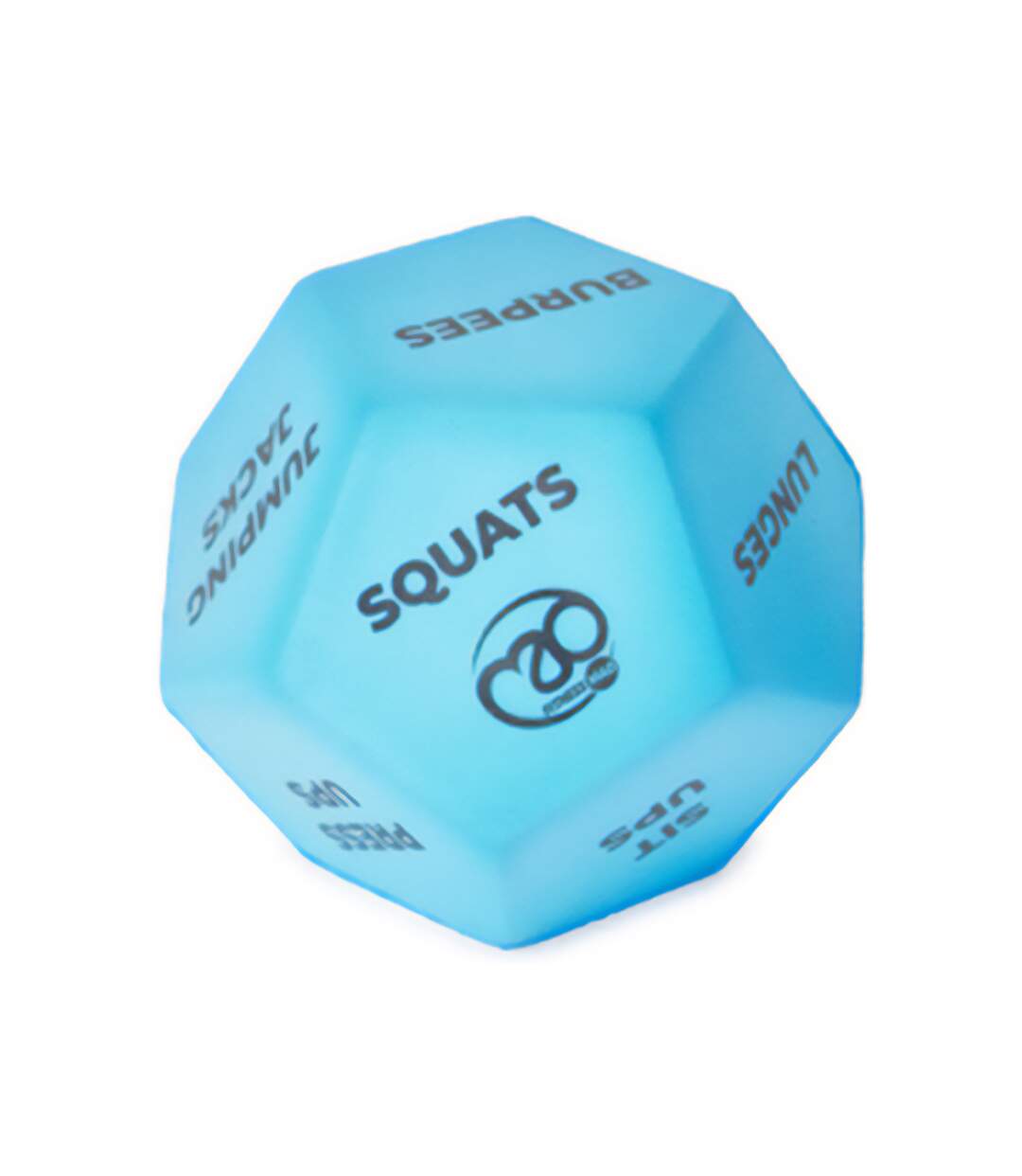 12 sided dice set one size blue/grey Fitness Mad-2