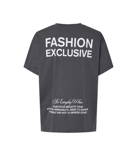 T-shirt gris femme pieces fonda