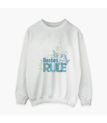 Disney Sweat Womens/Ladies The Little Mermaid Besties Sweatshirt (Blanc) - UTBI23414